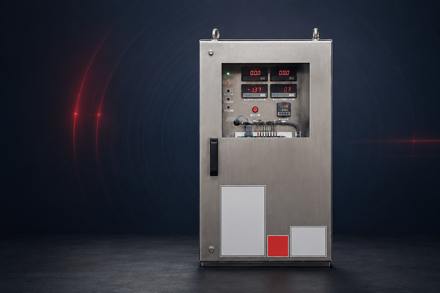 Sargam active shaft grounding system controller cabinet front panel